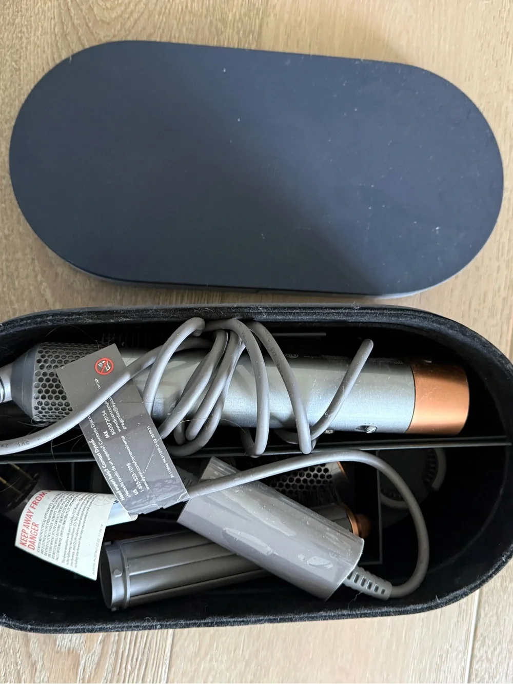 Dyson Grey and Copper Hair Styling Set with Case